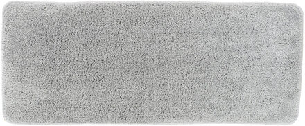 Badmat Aquarius - microfiber - hoogpolig - extra lang - lichtgrijs - 50 x 120 cm - antislip