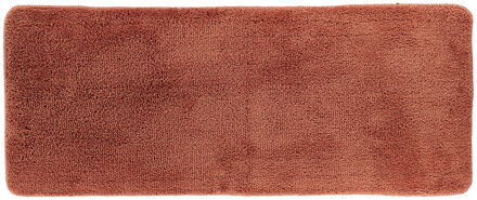 Badmat Aquarius - microfiber - hoogpolig - extra lang - roestbruin - 50 x 120 cm - antislip