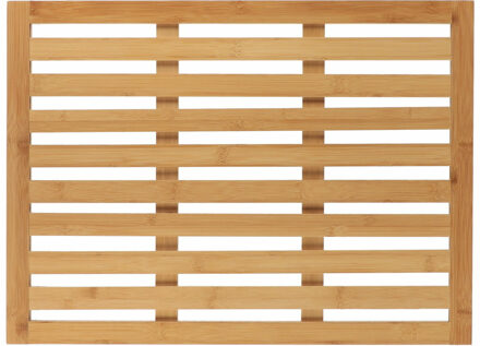 Badmat - bamboe - antislip - douchemat - L62 x B45 cm