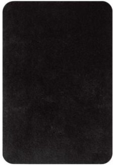badmat Caen - 4 stuks - zwart - 60x90cm