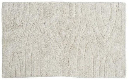 Badmat - creme wit - zacht microfiber - 80 x 50 cm - Badmatjes