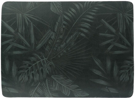 Badmat Dark Urban Oasis?- antislip?- klein formaat - 45 x 60 cm - palm design - douchemat