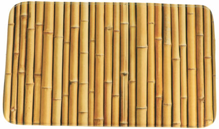 Badmat Mekong?- antislip - microfiber?- bamboe thema?- 45 x 75 cm - douchemat