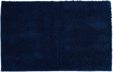 Badmat microfiber - absorberend - blauw - 50 x 80 cm - badkamer - antislip