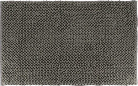 Badmat microfiber - absorberend - grijs - 50 x 80 cm