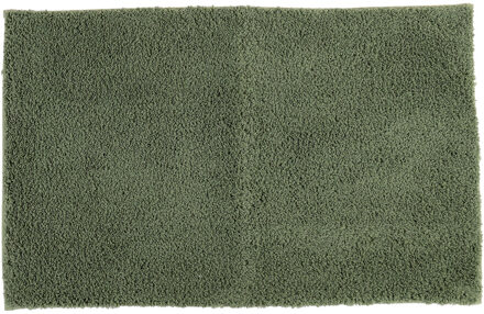 Badmat microfiber - absorberend - groen - 50 x 80 cm - badkamer - antislip