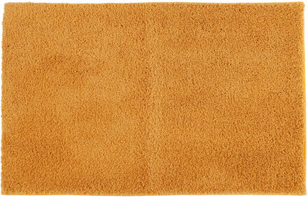 Badmat microfiber - absorberend - mostergeel - 50 x 80 cm - badkamer - antislip