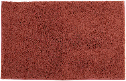 Badmat microfiber - absorberend - terracotta - 50 x 80 cm - badkamer - antislip