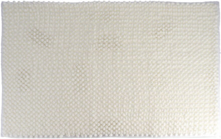 Badmat microfiber - absorberend - wit - 50 x 80 cm