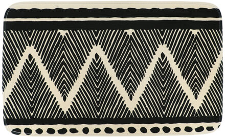 Badmat Tribal Lodge - grijs - antislip - microfiber - klein formaat - 45 x 75 cm?