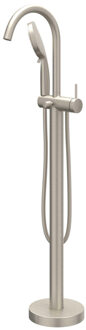 Badmengkraan IVY Bond Vrijstaand Met Draaibare Uitloop Slang 150 cm En 3-Standen Handdouche Geborsteld Nickel PVD