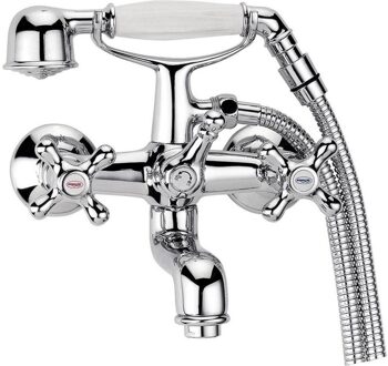 Badmengkraan Sapho Victoria met Handdouche 2-knop 15.9 cm Chroom