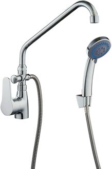 Badmengkraanset SPEED II chroomkleurig