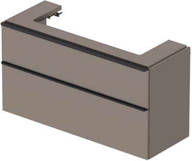 Badmeubel Duravit D-Neo Wand 118.4x44.2x62.5 cm Mat Basalt Grijs