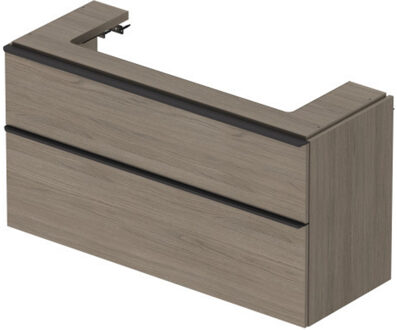 Badmeubel Duravit D-Neo Wand 118.4x44.2x62.5 cm Mat Eiken Terra