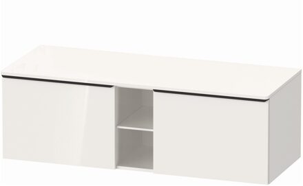 Badmeubel Duravit D-Neo Wand 140x55x45.9 cm Hoogglans Wit Links