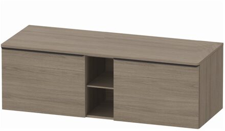 Badmeubel Duravit D-Neo Wand 140x55x45.9 cm Mat Eiken Terra Rechts