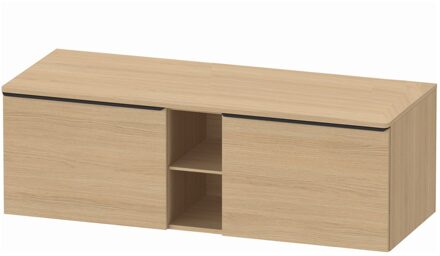 Badmeubel Duravit D-Neo Wand 140x55x45.9 cm Mat Natuur Eiken Rechts