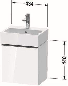 Badmeubel Duravit D-Neo Wand 43.4x32.2x44 cm Rechts Mat Noten Bruin