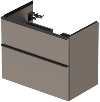 Badmeubel Duravit D-Neo Wand 78.4x45.2x62.5 cm Mat Basalt Grijs