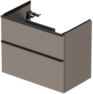 Badmeubel Duravit D-Neo Wand 78.4x45.2x62.5 cm Rechts Mat Basalt Grijs