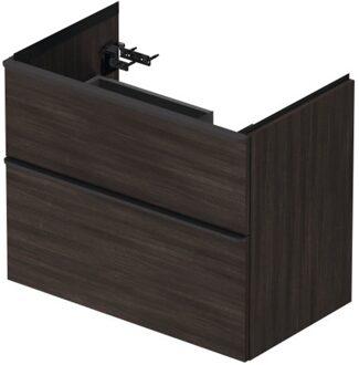 Badmeubel Duravit D-Neo Wand 78.4x45.2x62.5 cm Rechts Mat Kastanje (Donker) Bruin