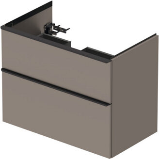 Badmeubel Duravit D-Neo Wand 81x46.2x62.5 cm Links Mat Basalt Grijs