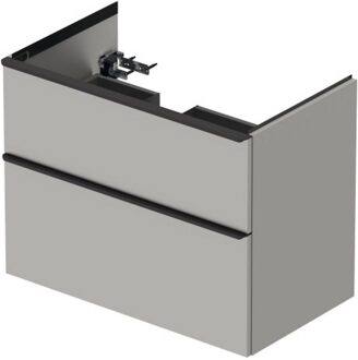 Badmeubel Duravit D-Neo Wand 81x46.2x62.5 cm Links Mat Betongrijs