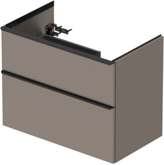 Badmeubel Duravit D-Neo Wand 81x46.2x62.5 cm Rechts Mat Basalt Grijs