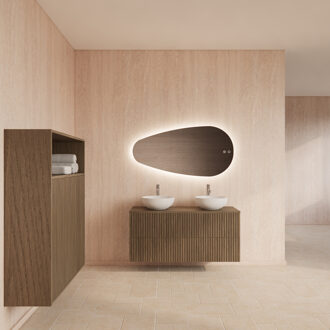 Badmeubelset Gliss Design Hybris Ash Grey 120 cm Met Waskom