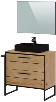 Badmeubelset Hansia 80cm Licht Eiken