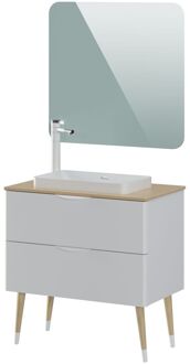 Badmeubelset Helsinki 80cm Wit Mat