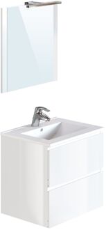 Badmeubelset Milenio 60cm Glanzend Wit