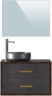 Badmeubelset Oxido 80cm Cement Grijs