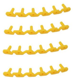 Badminton Racket Rijgen Grommets Oogjes Vervanging Accessoires Guard Buis geel