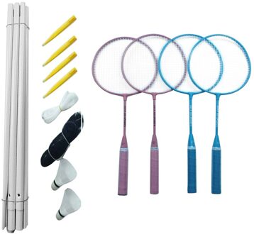Badminton Set Draagbare Outdoor Badminton Combinatie Set Badminton Netto Systeem Outdoor Casual Play Game Sport Accessoire