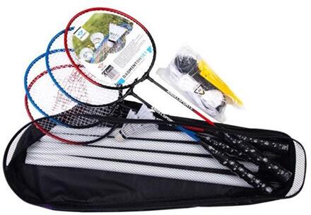 Badminton set voor 4 spelers Multikleur