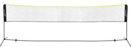 Badmintonnet incl. 3 shuttles 500x103x155 cm zwart polyethyleen