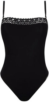 Badmode Ajourage Couture Badpak zwart ABA7215 - 38B