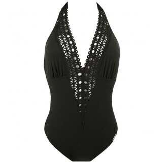 Badmode Ajourage Couture Badpak zwart ABA9615B - 40B