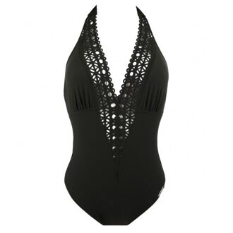 Badmode Ajourage Couture Badpak zwart ABA9615B - 42B