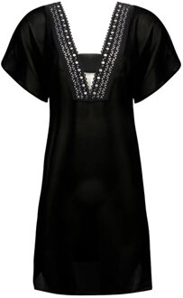 Badmode Ajourage Couture Tuniek zwart ASA4415 - 38