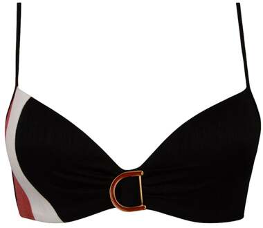 Badmode Chique Aquatique Bikini top zwart/bruin ABB5865 - 70B