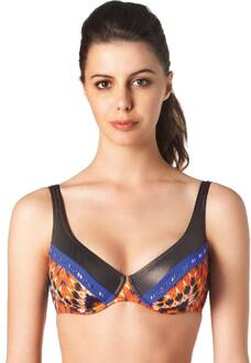 Badmode Dames Bikini top Etno Chic Blauw - 38C