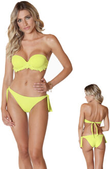 Badmode Emerara by DD' E (vlinder) bikini slip geelgroen