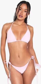 Badmode Essentials Bikini-Slip Met Zijtouw, Pink - 44