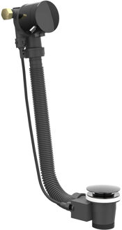 Badoverloop Vulcombinatie IVY Zwart Chroom PVD