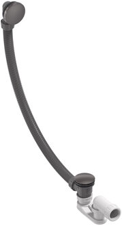 Badoverloopset MAY Incl. Sifon Geborsteld Carbon Black PVD Gunmetal