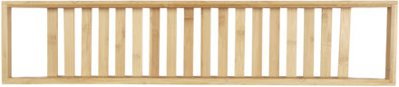Badplank/badrek - bamboe hout - 68 x 15 cm - houder voor in bad