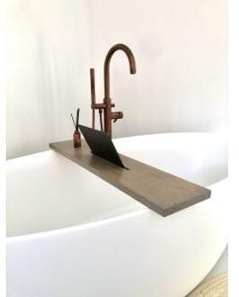 Badplank klei eiken recht 90 x 20 cm - 25 mm